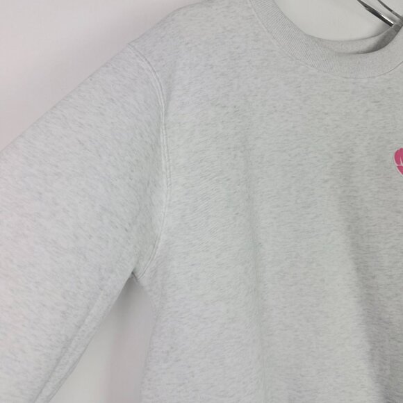 White Fox Boutique 13 Always & Forever Crewneck Sweatshirt Gray Size L/XL EUC - Picture 8 of 13